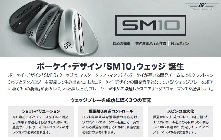 【在庫品即納】ボーケイ・デザイン SM10 ウェッジ 右用 タイトリスト Titleist [JC] N.S.PRO 950GH neo Vokey Design SM10 Wedges 2