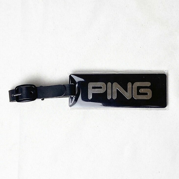 ピン PING ネームプレート 非売品 ブラック ネームタグ 名札 刻印サービス