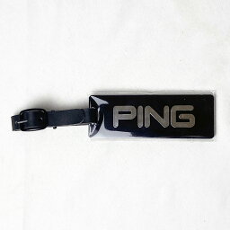 ピン PING ネームプレート 非売品 ブラック ネームタグ 名札 刻印サービス無し