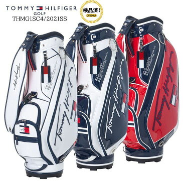 2021SS/TOMMY_HILFIGER/トミーヒルフィガー/THMG1SC4/CURSIVE_CADDIE_BAG/カーシブキャディバッグ/カート/9型46インチ対応/口枠6分割【05P18Jun16】