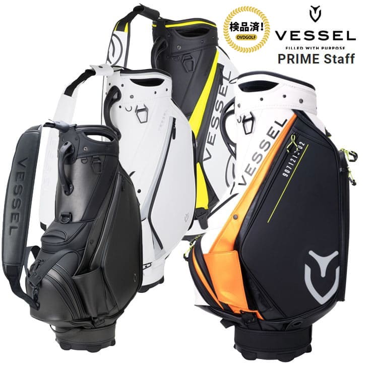 【検品済】VESSEL ベゼル 1071119 VESSEL PRIME Staff プライムスタッフキャディバッグ 10型 6分割