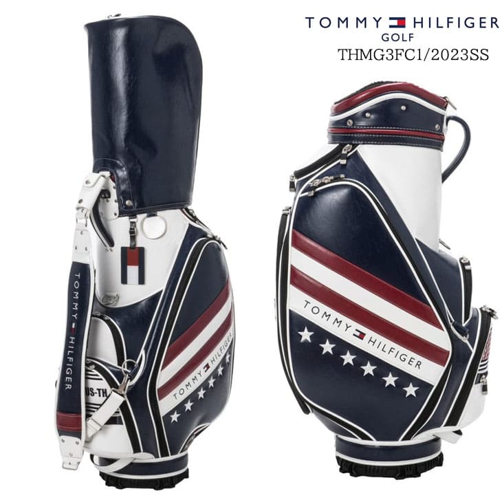 楽天カスタムクラブ工房 OVDGOLF【バッグ特典付き！】トミーヒルフィガー THMG3FC1 TOMMY HILFIGER カートキャディバッグ オーセンティックスポーツ 9.5型 6分割