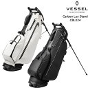 【5/16発売予約】VESSEL ベゼル Carbon Lux Stand カーボンラックススタンドキャディバッグ シングル/ダブル 7.5型 4分割
