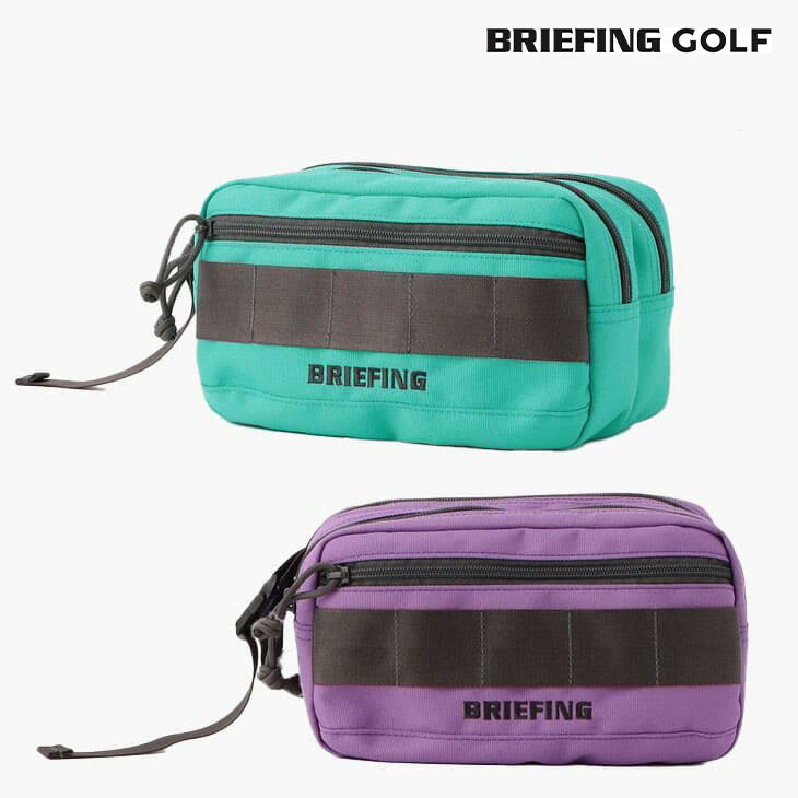 ブリーフィング ブリーフィングゴルフ BRG231G93 BRIEFING TURF DOUBLE ZIP POUCH ECO CANVAS CR エコキャンバス ダッフル ジップ ポーチ2023SS