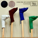 【7月入荷予定】木の庄帆布 KinoshoTRANSIT スウェードピン型ジップパター ヘッドカバー SUEDE PING ZIP COVER 2025年モデル
