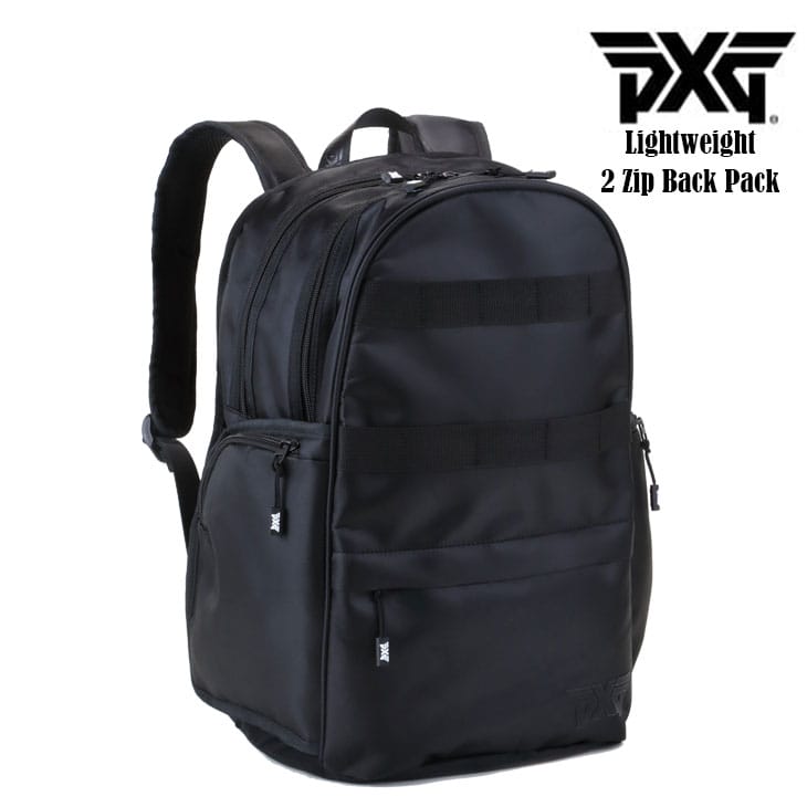 PXG Lightweight 2 Zip Back Pack ライトウェイト ツージップ バックパック ブラック ゴルフバッグ リュック メンズ レディース B-JP-GBBP02