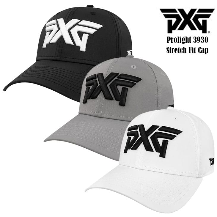 PXG Prolight 39THIRTY Stretch Fit Cap プロライト 3930 ストレッチフィットキャップ 帽子 NEW ERA ニューエラ ゴルフキャップ H-UHW52-FM-B/H-UHW53-FM-G/H-UHW54-FM-W