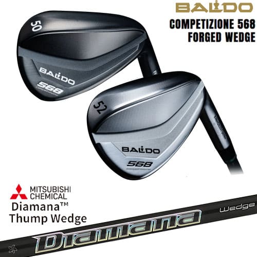 【BALDO・バルドならOVDGOLF！】BALDO568　FORGED WEDGE　48/50/52/54/56/58/60 右用[WD]バルドBALDO Diamana Thump Wedge ディアマナ サンプWEDGE 三菱ケミカル