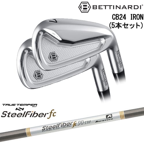 【OVDカスタム】CB24 IRON キャビティバック アイアン5本set(6I-PW)[6P]ベティナルディBETTINARDI スチールファイバーfc(テーパー) SteelFiberTRUE TEMPER