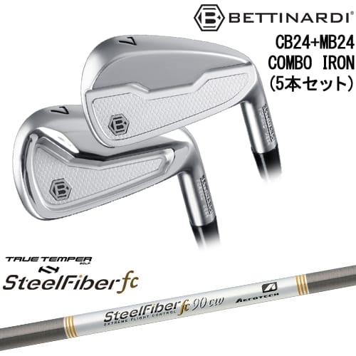 【OVDカスタム】CB24 MB24 COMBO IRON コンボアイアン5本set(CB6I-7I/MB8I-PW)[6P]ベティナルディBETTINARDI スチールファイバーfc(テーパー) SteelFiberTRUE TEMPER