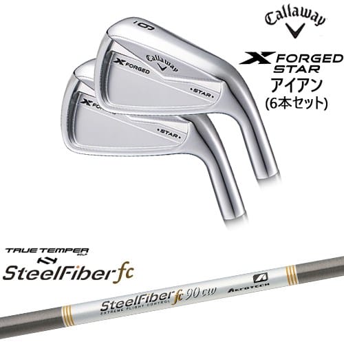 【OVDゴルフカスタムクラブ】 【CALLAWAY/キャロウェイ】 飛びのSTARが3代目となって、 さらに完成度をレベルアップ 【ヘッド】 X FORGED STAR IRON 2024年モデル アイアン6本set(5I-PW) エックス フォージド スター ヘッド素材/製法：軟鉄鍛造（S20C） セット内容：5I～9I+PW（6本セット） ※新品抜取りヘッドを使用したカスタムクラブとなります。 抜き取った純正シャフトも同梱し発送いたします。 ※純正シャフトの銘柄はお選びいただけません。 ※抜き取った純正シャフトが不要な方はボール1ダースに変更可能です。 【納期】 在庫品：ヘッドの弊社在庫状況となります。 取寄せ：入荷後組立 ※在庫品表記でもシャフト・グリップが欠品の場合お時間いただく場合がございます。 　 メーカー在庫欠品の場合はお時間をいただく場合がございます。 　予めご了承の上、ご注文ください。 　お急ぎの場合は事前にお問い合わせください。 【標準グリップ】 【お支払方法】 カスタムオーダー品に関しましては商品の特性上キャンセルをお受けできません。また、代金引換でのお取引に対応しておりません。予めご了承下さいませ。
