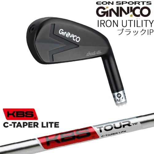 GINNICO IRON UTILITY ブラックIP アイアン型ユーティリティ [UT]イオンスポーツEON_SPORTS KBS C-TAPER LITE シーテーパー ライト