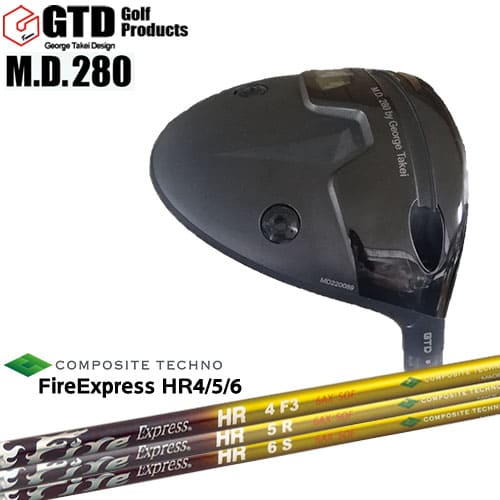 GTD M.D.280 mini DW ミニドライバー 2W[FW]Fire_Express_HR4/5/6/エイチアール/コンポジットテクノ/QUADRA/カスタムクラブ