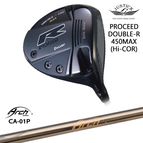 【OVDカスタム】PROCEED DOUBLE-R 450MAX ドライバー Hi-CORモデル[DW]ジャスティックJUSTICK CA-01P ARCH GOLF アーチゴルフジャパン