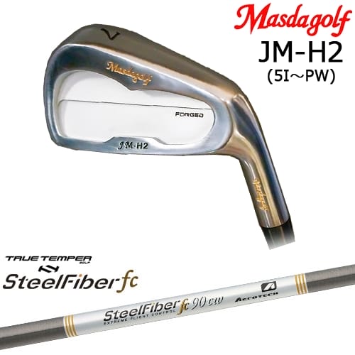 JM-H2 アイアン クロムメッキ 6本set(5I-PW)[5P] マスダゴルフ MASDAGOLF スチールファイバーfc(テーパー) SteelFiberTRUE TEMPER