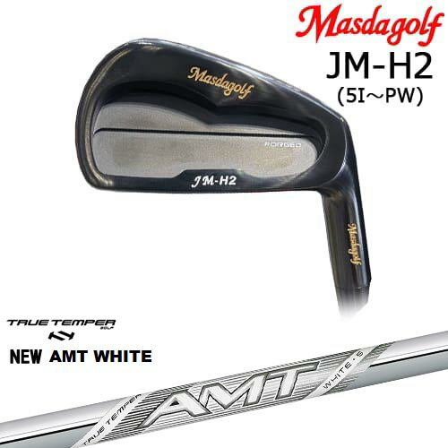 JM-H2 アイアン 6本set(5I-PW) ブラック[5P] マスダゴルフ MASDAGOLF AMT TOUR WHITE ツアーホワイトTRUE TEMPER