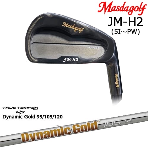 JM-H2 アイアン 6本set(5I-PW) ブラック[5P] マスダゴルフ MASDAGOLF DynamicGold85 95 105 115 120 ダイナミックゴールドTRUE TEMPER