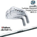 【工房カスタム】TurfRider Diamond Forged II アイアン5本set(6-P)[6P]ムジークMUZIIK MCI 90 100 110 Fujikura フジクラ