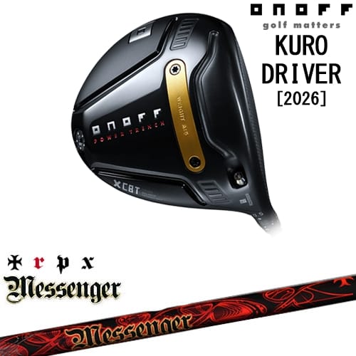 【OVDカスタム】ONOFF KURO(クロ) ドライバー 2026年モデル[DW]オノフONOFF Messenger メッセンジャー TRPX