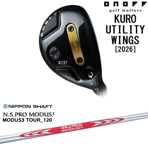 【OVDカスタム】ONOFF KURO(クロ) ユーティリティ ウイングス 2026年モデル[UT]オノフONOFF N.S.PRO MODUS3 120 日本シャフト