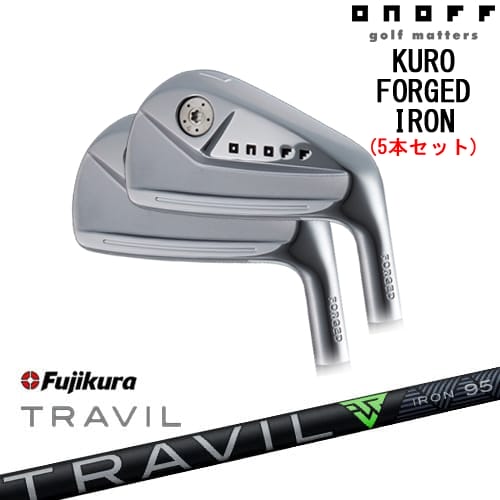 ONOFF KURO(クロ) FORGED IRON 2024年モデル アイアン5本set(6I-PW)[6P]オノフONOFF TRAVIL IRON トラビルアイアン Fujikura フジクラ