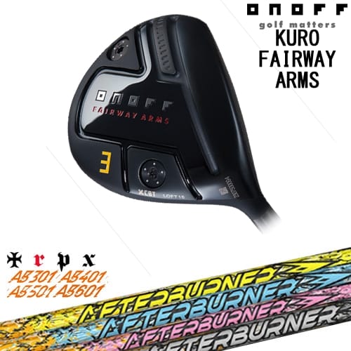 ONOFF KURO(クロ) FAIRWAY ARMS フェアウェイウッド 2024年モデル[FW]オノフONOFF AFTERBURNER AB60150..