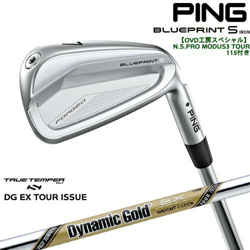 【OVDGOLFオリジナル】純正品をリシャフトPING BLUEPRINT S IRON ブループリントアイアン単品(3I・4I) ピン[IR] DynamicGoldEX TOUR ISSUE ツアーイシューTRUE TEMPER