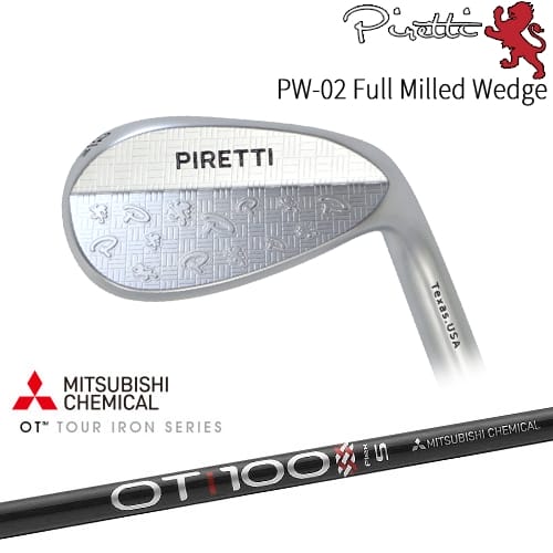 楽天カスタムクラブ工房 OVDGOLF【OVDカスタム】Piretti PW-02 Full Milled ウェッジ[WD]ピレッティPiretti OT TOUR iron 三菱ケミカル