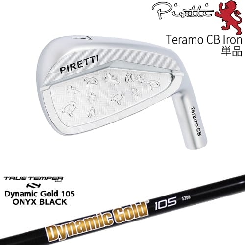 【OVDカスタム】Piretti Teramo CB Iron アイアン単品(4I)[IR]ピレッティPIRETTI DynamicGold105 ONYX BLACK オニキスTRUE TEMPER