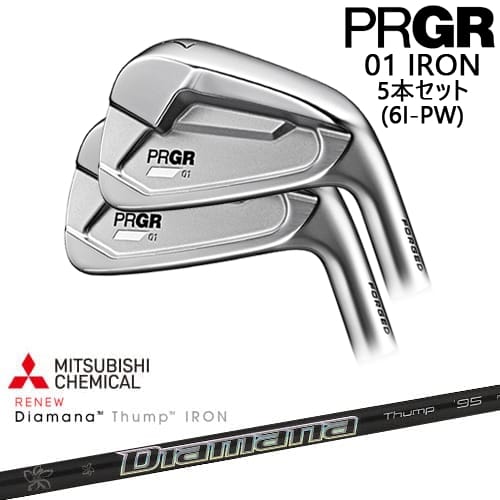 OVDPRGR 01 IRON 5set(6I-PW) [6P]ץPRGR Diamana Thump IR...