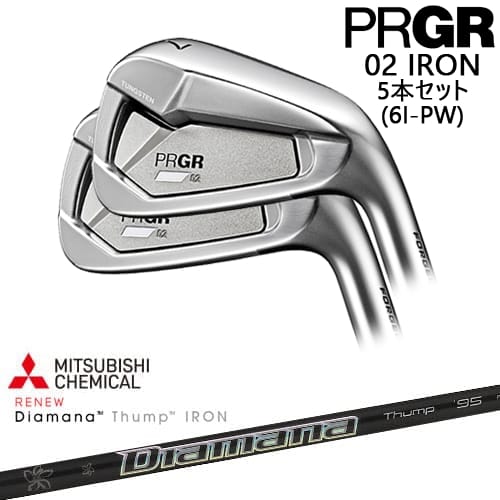 OVDPRGR 02 IRON 5set(6I-PW) [6P]ץPRGR Diamana Thump IR...