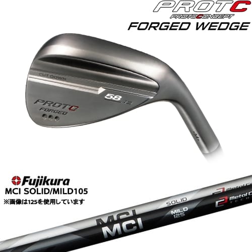 【OVDカスタム】PROTOCONCEPT FORGED WEDGE フォージドウェッジ[WD]プロトコンセプトPROTOCONEPT MCI SOLID MILD 105 Fujikura フジクラ