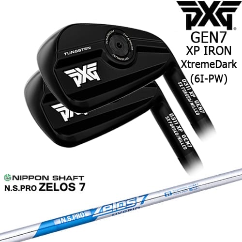 【OVDカスタム】PXG 0311 GEN7 XP アイアン5本set(6I-PW) ExtremeDark[6P]ピーエックスジーPXG N.S.PRO ZELOS 7 日本シャフト