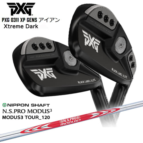 PXG/0311 XP GEN5 アイアン/Black(ブラック/黒)/5本セット(6I〜PW)/N.S.PRO_MODUS3/日本シャフト/カスタムクラブ