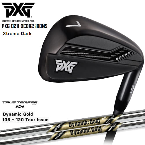 PXG/0211 XCOR2 アイアン/Black(ブラック)/4本セット(7I～PW)/Dynamic_Gold/105/120/TOUR_ISSUE/ツアーイシュー(USモデル)/TRUE_TEMPER/カスタムクラブ