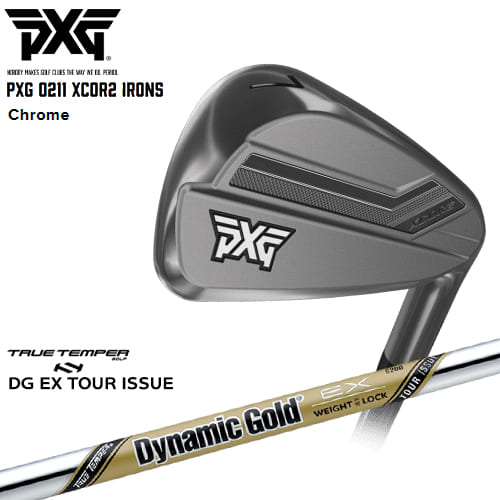 PXG/0211 XCOR2 アイアン/Chrome(シルバー)/4本セット(7I～PW)/Dynamic_Gold_EX_TOUR_ISSUE/ツアーイシュー/TRUE_TEMPER/カスタムクラブ