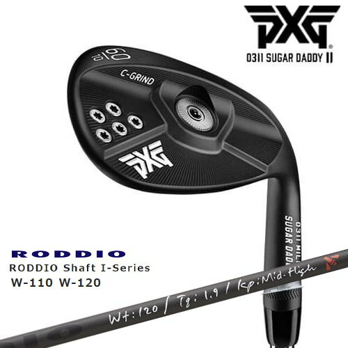 PXGʤOVDGOLFPXG SUGAR DADDY2 0311 MILLED å BLACK(֥å ) 奬ǥ ԡå RODDIO Shaft I-Series(å)