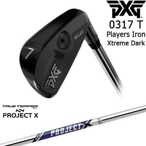 PXG 0317 T プレーヤーズアイアン6本set(5I-PW) XTREME DARK[5P]ピーエックスジーPXG PROJECT XTRUE TEMPERトゥルーテンパー