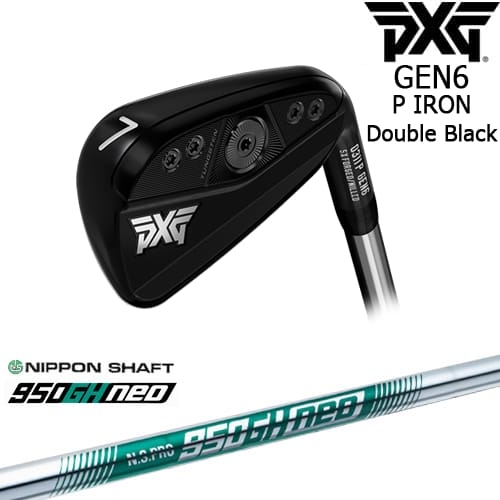 PXG GEN6 0311 P アイアン5本set(6-Pw)ダブルブラック[6P]ピーエックスジーPXG N.S.PRO 950GH neo 日本シャフト