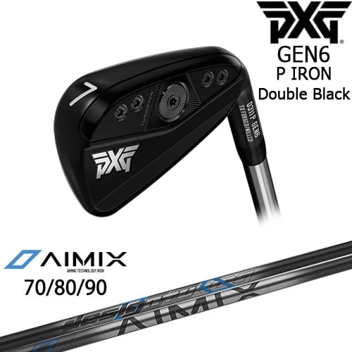 PXG GEN6 0311 P アイアン5本set(6-Pw)ダブルブラックピーエックスジーPXG AIMIX エイミング アイアン デザインチューニング