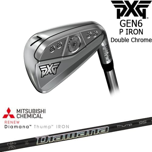 PXG GEN6 0311 P アイアン5本set(6-Pw)ダブルクロームピーエックスジーPXG Diamana Thump IRON ディアマナ サンプIRON 三菱ケミカル