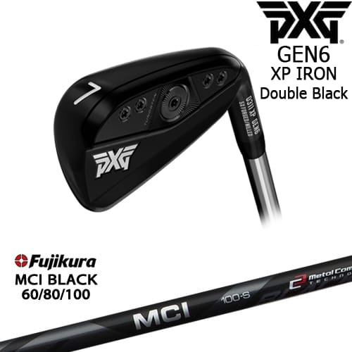 PXG GEN6 0311 XP 5本set(6-Pw)ダブルブラック[6P]ピーエックスジーPXG MCI BLACK60 80 100 Fujikura フジクラ