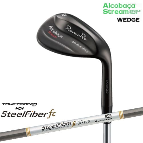 【ロマロならOVDGOLF！】Romaro ロマロ Alcobaca Stream DOUBLE WAVE WEDGE アルコバッサストリームウェッジ スチールファイバーfc(テーパー) SteelFiberTRUE TEMPER