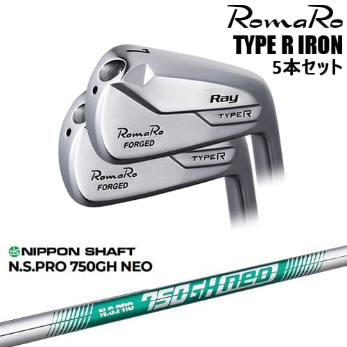 RomaRo Ray TYPE R IRON アイアン5本set(6I-PW/7I-AW)[6P]ロマロROMARO N.S.PRO 750GH neo 日本シャフト