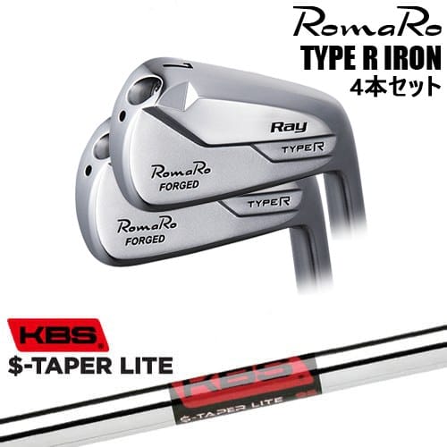 【OVDカスタム】RomaRo Ray TYPE R IRON アイアン4本set(7I-PW/8I-AW)[7P]ロマロROMARO KBS $-TAPER LITE ( エステーパー ライト )