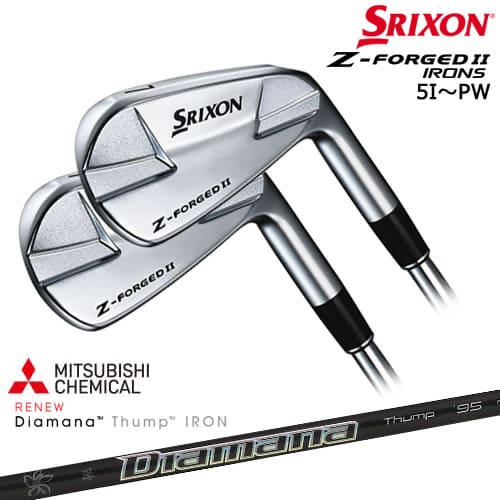 【在庫品即納・ZX5MK2コンボ対応】 Z-FORGED2 フォージドII アイアン6本set(5-Pw)2023年[5P]スリクソンSRIXON Diamana Thump IRON ディアマナ サンプIRON 三菱ケミカル