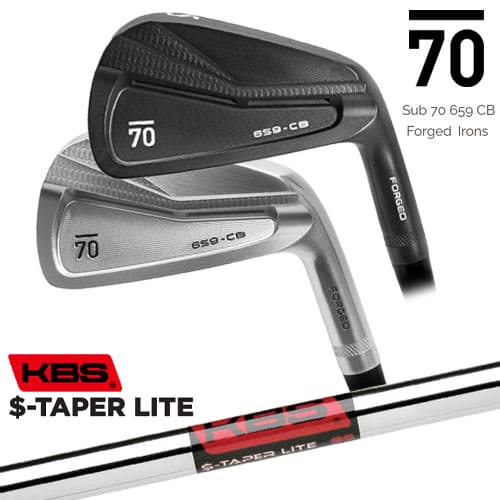 【在庫品即納】Sub 70 659 CB Forged Irons(サテン ブラック) サブセブンティ アイアン5本セット(6I～PW) KBS $-TAPER LITE ( エステーパー ライト )