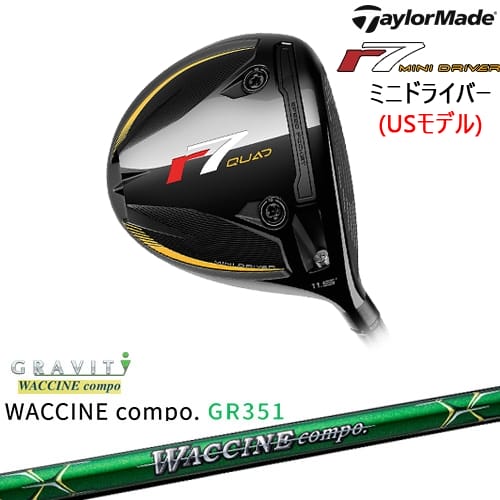 OVDr7 QUAD MINI DRIVER ߥ˥ɥ饤С USǥ[FW]ơ顼ᥤTaylorMade WACCIN...