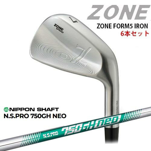 ZONE_FORM5_IRONS/#5～PW(6本セット)/N.S.PRO_850GH_neo/日本シャフト/OVDカスタム