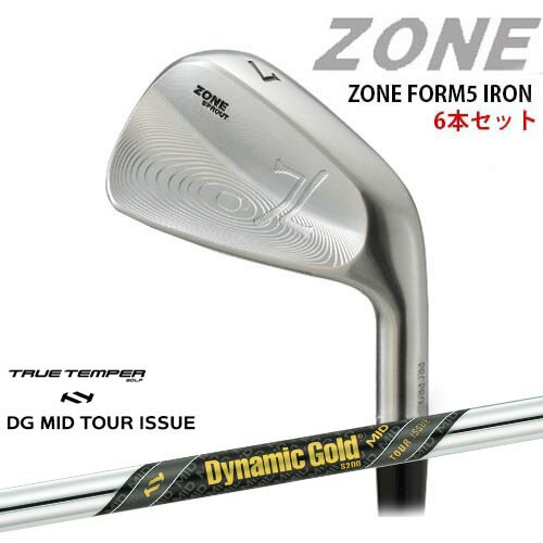 ZONE FORM5 IRONS #5～PW(6本セット) Dynamic Gold MID TOUR ISSUE ツアーイシュー TRUE TEMPERトゥルーテンパー[5P]